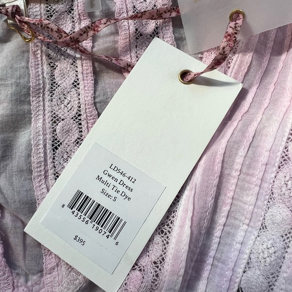 LoveShackFancy Gwen Ruffled Sleeve Tie Dye Mini Dress $395 - Picture 10 of 10